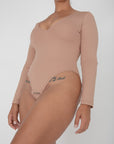 Natalie Smooth Stretch V Neck Full