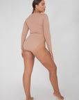 Natalie Smooth Stretch V Neck Full