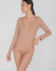 Natalie Smooth Stretch V Neck Full