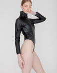 Liah Vegan Leather Turtleneck Thong